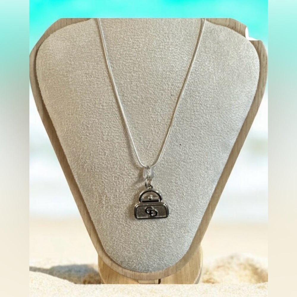 Christian Dior Silver Handbag Charm Necklace – Stamped, Rare, Last One